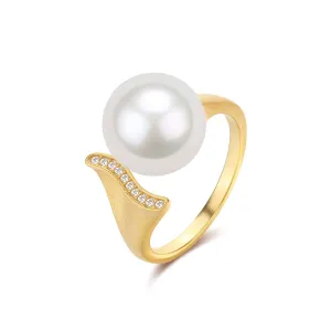 10-11mm Freshwater Pearl Mermaid Ring