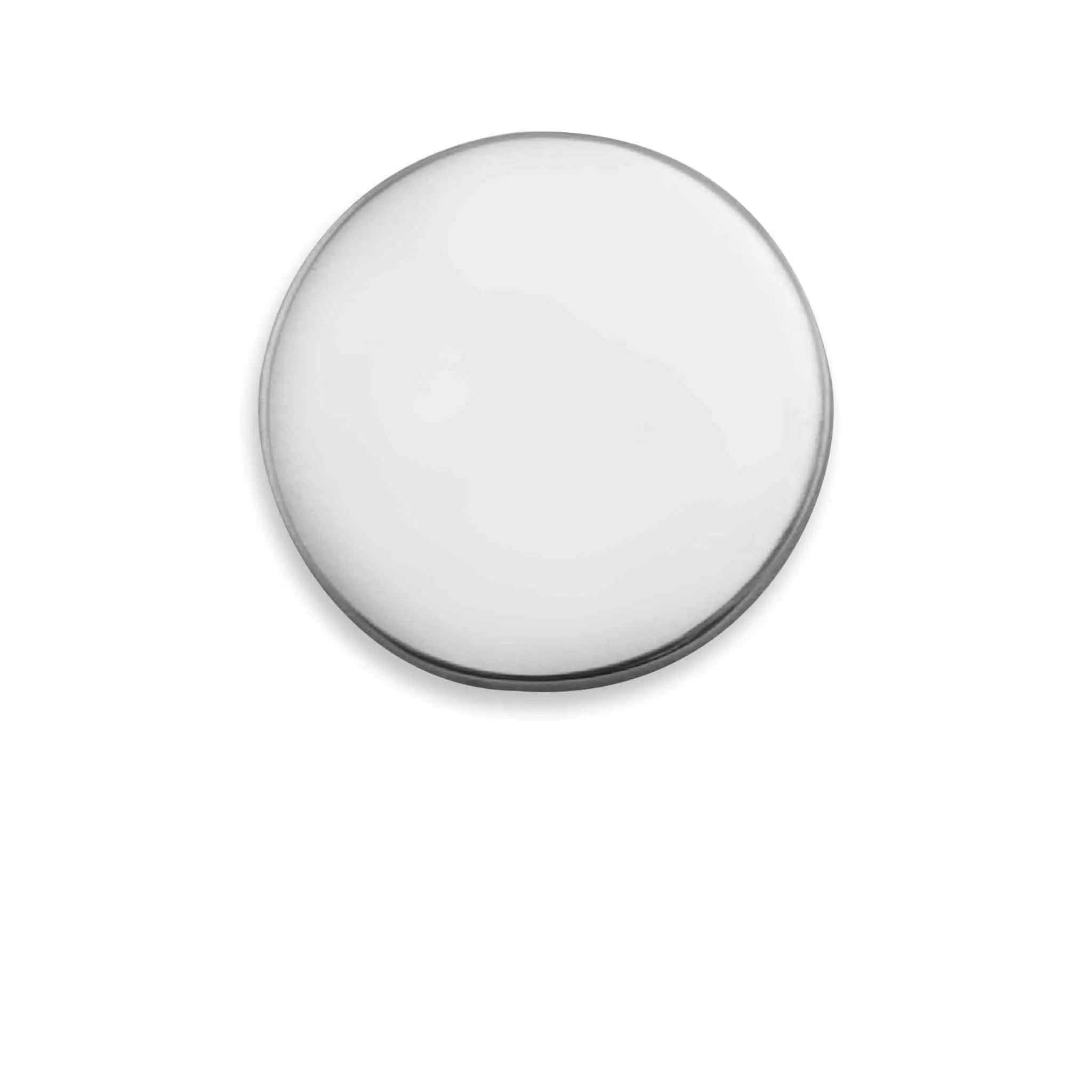 10 Pack - Blank Round Polished Stainless Steel Pendant / SBB0014