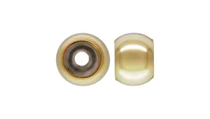 5.0mm Smart Bead 2.5mm Hole 2.0mm Fit, 14k gold filled. Made in USA. #4004850I