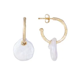 Fairley Valencia Pearl Drops - Gold
