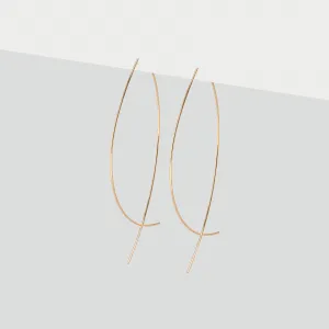 Oversized Oval Gold Hoop Earrings