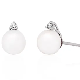 Pearl and Diamond Studs